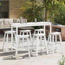 Have bar sæt 6 pcs Hvid HDPE
