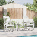Gyngestol 2 pcs Hvid 92 x 70 x 108 cm Polyethylen