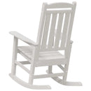Gyngestol 2 pcs Hvid 92 x 70 x 108 cm Polyethylen