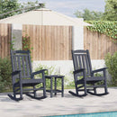 Gyngestol 2 pcs Marineblå 92 x 70 x 108 cm Polyethylen