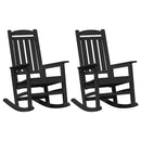 Gyngestol 2 pcs Sort 92 x 70 x 108 cm Polyethylen