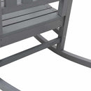 Gyngestol 2 pcs Lysegrå 92 x 70 x 108 cm Polyethylen