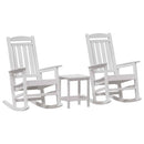 Gyngestol 3 pcs Hvid Polyethylen