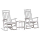 Gyngestol 3 pcs Hvid Polyethylen