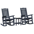 Gyngestol 3 pcs Marineblå Polyethylen
