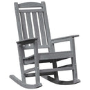 Gyngestol 3 pcs Lysegrå Polyethylen