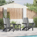 Have Stol 2 pcs Lysegrå 80.5 x 74.5 x 92 cm Polyethylen