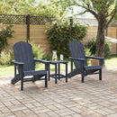 Have Stol 2 pcs Marineblå 82 x 74 x 92 cm Polyethylen