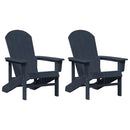 Have Stol 2 pcs Marineblå 82 x 74 x 92 cm Polyethylen