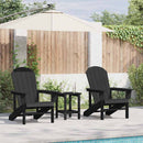 Have Stol 2 pcs Sort 82 x 74 x 92 cm Polyethylen