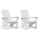 Adirondack Gyngestole 2 pcs Hvid HDPE