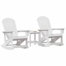 Have lounge sæt 3 pcs Hvid HDPE