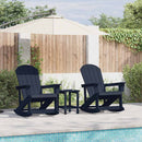 Have lounge sæt 3 pcs Mørkeblå HDPE