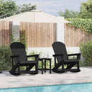 Have lounge sæt 3 pcs Sort HDPE