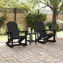 Have lounge sæt 3 pcs Sort HDPE