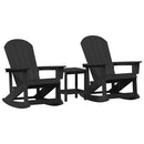 Have lounge sæt 3 pcs Sort HDPE