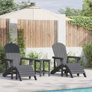 Have Stol 2 pcs Lysegrå 83 x 74 x 92 cm Polyethylen