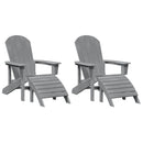 Have Stol 2 pcs Lysegrå 83 x 74 x 92 cm Polyethylen