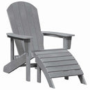 Have Stol 3 pcs Lysegrå Polyethylen