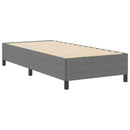 Box spring seng Lysegrå 90 x 190 cm Velourstof