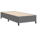 Box spring seng Lysegrå 90 x 190 cm Velourstof