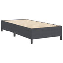 Box spring seng Mørkegrå 90 x 190 cm Velourstof
