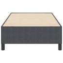 Box spring seng Mørkegrå 90 x 190 cm Velourstof