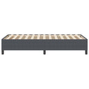 Box spring seng Mørkegrå 90 x 190 cm Velourstof