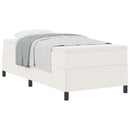 Box spring seng Cremefarvet 90 x 190 cm Velourstof