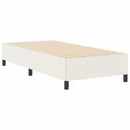 Box spring seng Cremefarvet 90 x 190 cm Velourstof