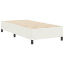 Box spring seng Cremefarvet 90 x 190 cm Velourstof