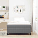 Box spring seng Lysegrå 120 x 190 cm Velourstof