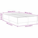 Box spring seng Lysegrå 120 x 190 cm Velourstof