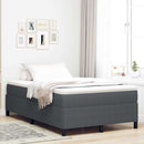 Box spring seng Mørkegrå 120 x 200 cm Velourstof