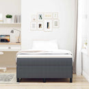 Box spring seng Mørkegrå 120 x 200 cm Velourstof