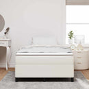 Box spring seng Cremefarvet 120 x 200 cm Velourstof