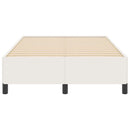 Box spring seng Cremefarvet 120 x 200 cm Velourstof