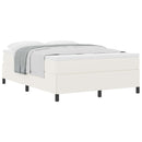 Box spring seng Cremefarvet 140 x 190 cm Velourstof
