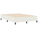Box spring seng Cremefarvet 140 x 190 cm Velourstof
