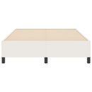 Box spring seng Cremefarvet 140 x 190 cm Velourstof