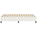 Box spring seng Cremefarvet 140 x 200 cm Velourstof