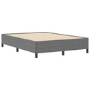 Box spring seng Lysegrå 160 x 200 cm Velourstof