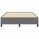 Box spring seng Lysegrå 160 x 200 cm Velourstof