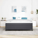 Box spring seng Mørkegrå 180 x 200 cm Velourstof