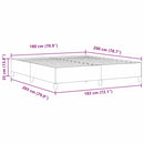 Box spring seng Mørkegrå 180 x 200 cm Velourstof