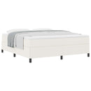 Box spring seng Cremefarvet 180 x 200 cm Velourstof