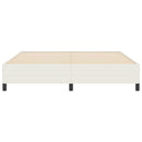 Box spring seng Cremefarvet 180 x 200 cm Velourstof