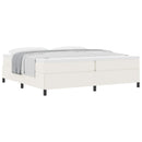 Box spring seng Cremefarvet 200 x 200 cm Velourstof