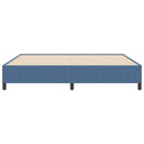 Box spring seng Blå 200 x 200 cm Velourstof