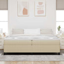 Box spring seng Grågrøn 200 x 200 cm Velourstof